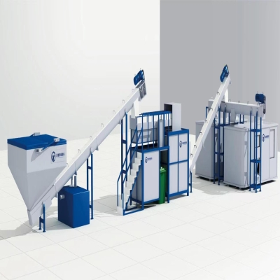 Large scale kitchen waste treatment equipment